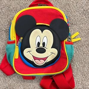 Toddler sized Mickey Mouse backpack